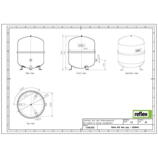KALVOPAISUNTA-ASTIA REFLEX REFLEX N 35 L RAK.PAINE 4.0bar