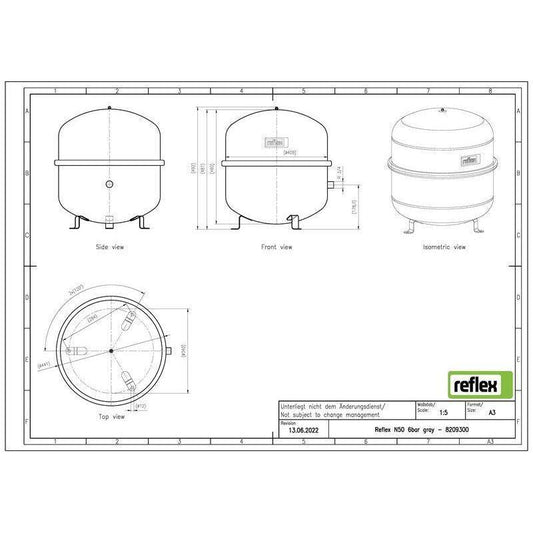 KALVOPAISUNTA-ASTIA REFLEX REFLEX N 50/1,5 MAKS. 6.0bar