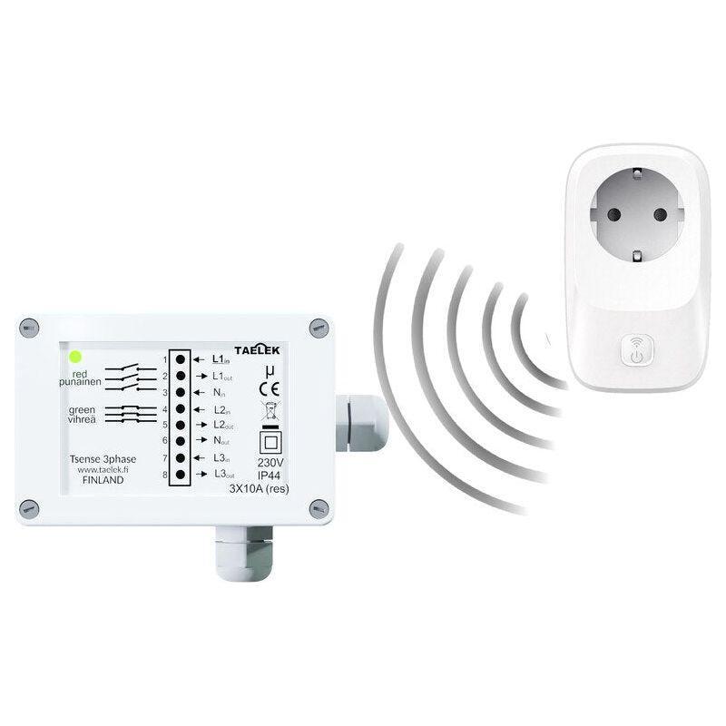 KELLOKYTKIN ECODESIGN TSENSE 3PHASE IP44 3X8A A