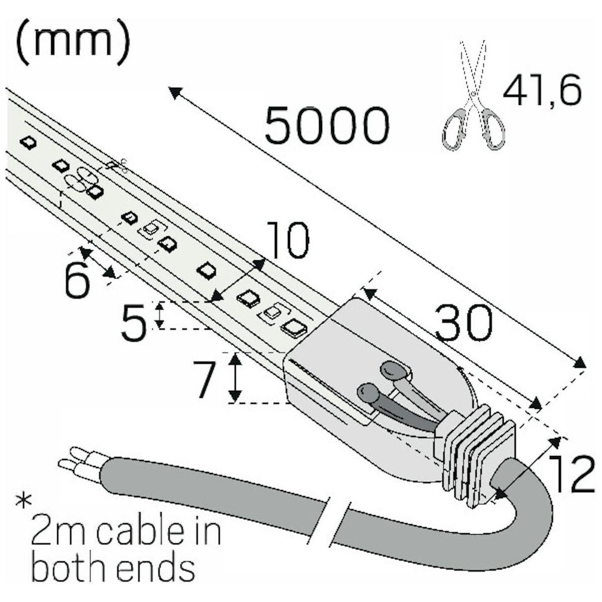 VALOPROFIILI/-NAUHA 24V MIDLUM IP67 1160LM/M 9,6W/M 940 5m