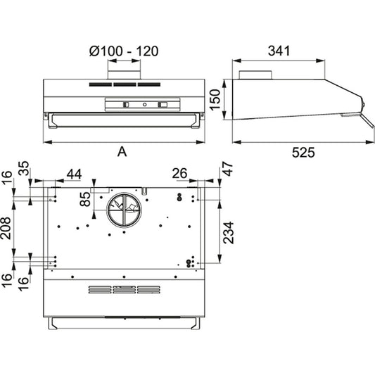 LIESITUULETIN FRANKE CLASSIC F741 FTT 632F WH