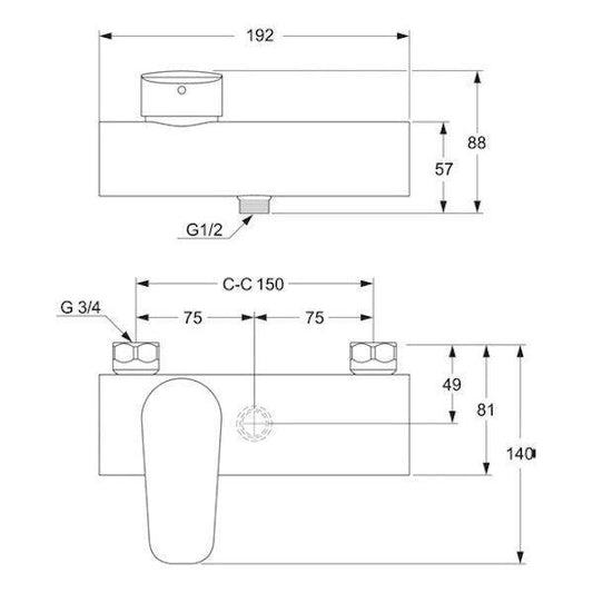 SUIHKUHANA GUSTAVSBERG ATLANTIC KAHVA PÄÄLLÄ