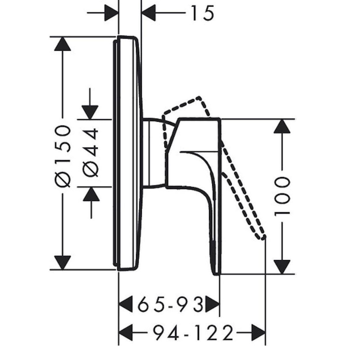PINTAOSA HANSGROHE 72667670 REBRIS S MUSTA