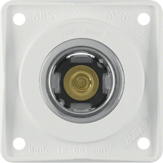 Beker Pistorasia 12 V litteällä pistokkeella, valkoinen