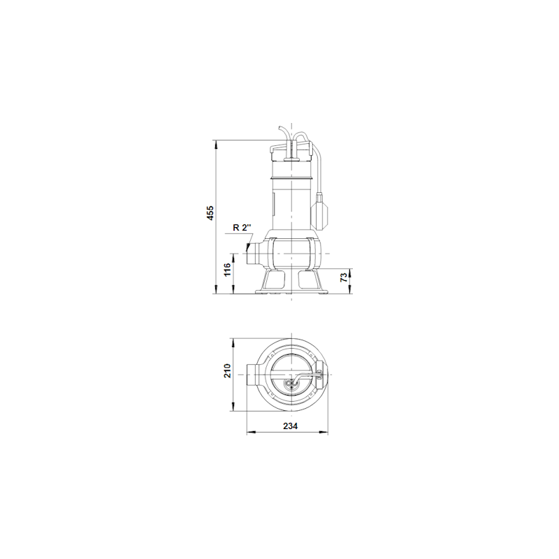 TYHJENNYSPUMPPU GRUNDFOS UNILIFT AP50B.50.11.A1.V