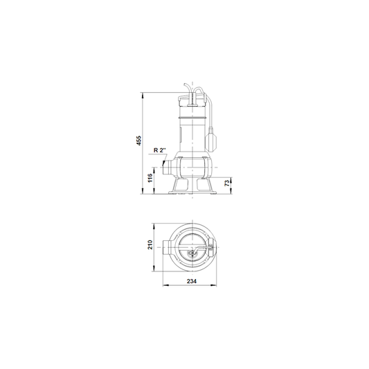 TYHJENNYSPUMPPU GRUNDFOS UNILIFT AP50B.50.11.A1.V