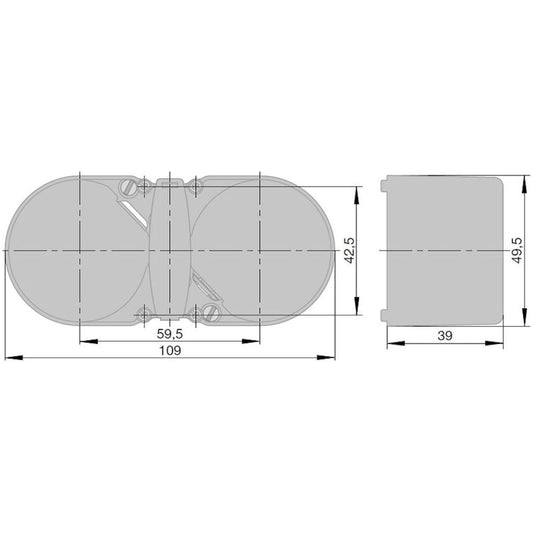 Berker rasia vedonpoistolla, 2 -osainen vaaleanharmaa