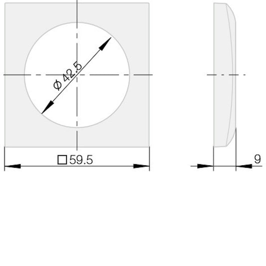 Berker peitekehys 1-osainen mattakromi, sinkitty