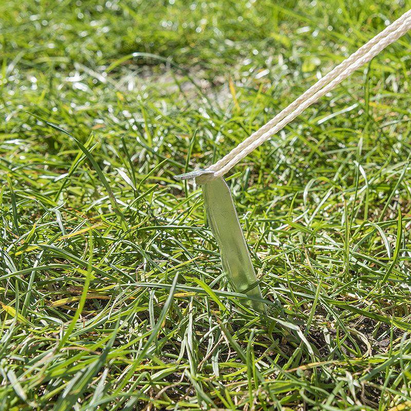 Alumiininen pyälletty telttakiila 18,5cm 6 kpl sisään polyeteenipussissa - Kotikauppa