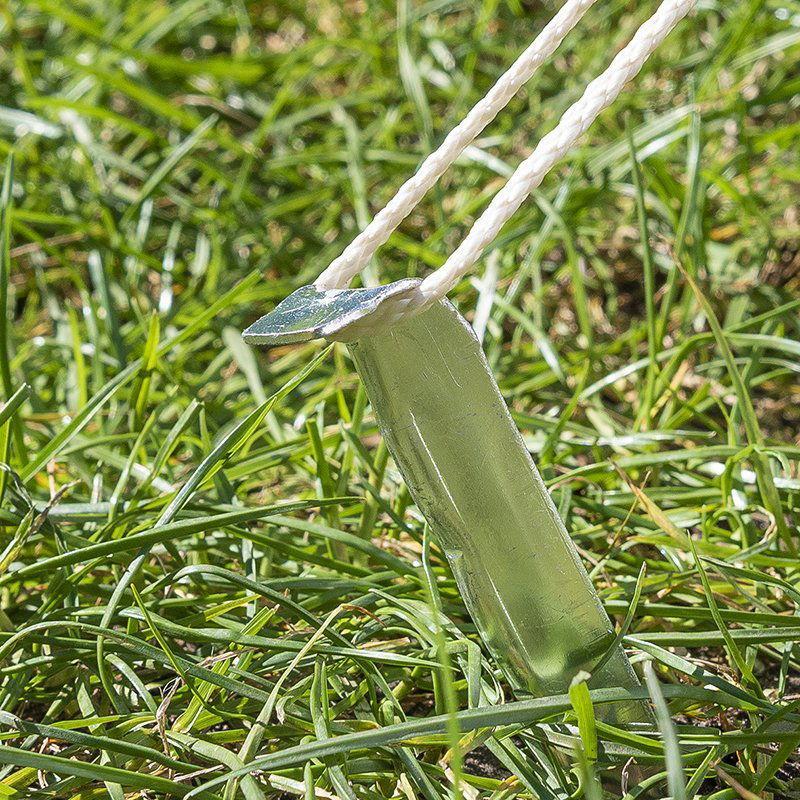 Alumiininen pyälletty telttakiila 18,5cm 6 kpl sisään polyeteenipussissa - Kotikauppa