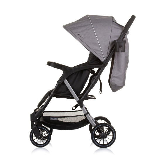 Amber Foldable Buggy with Foot Cover Granite Grey - Kotikauppa