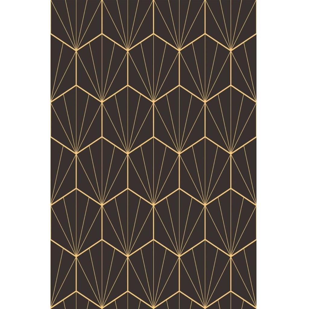 Art Deco kuusikulmio (itseliimautuva) - Kotikauppa