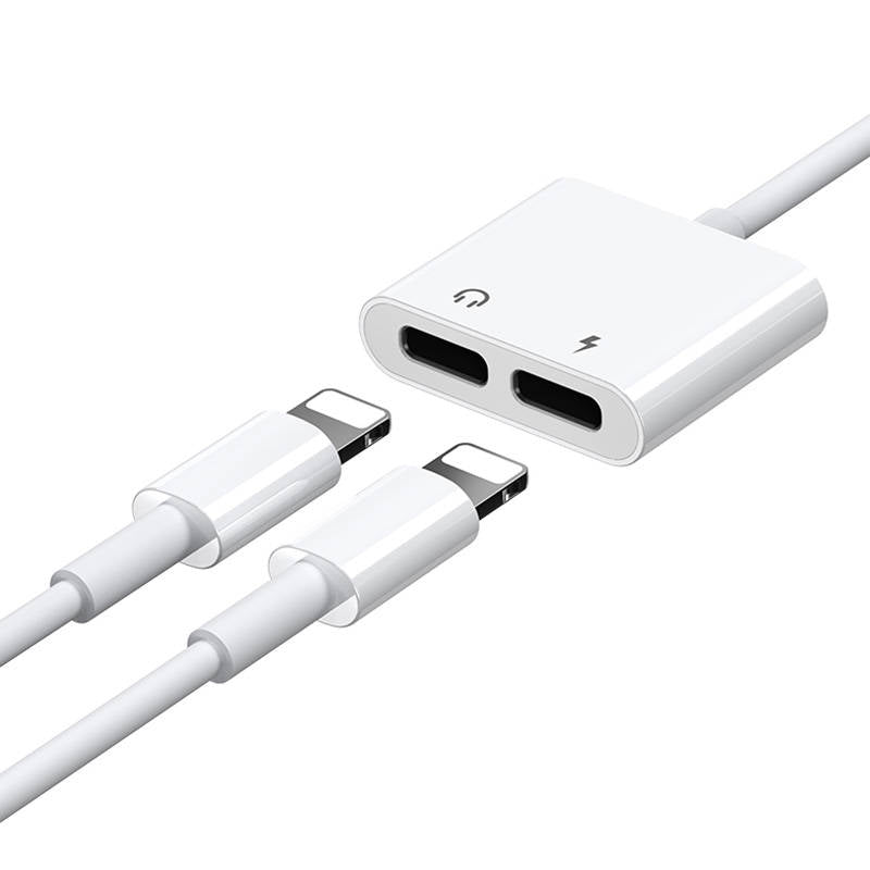 Audio Adapter Dual Lightning Joyroom S-Y104 (white) - Kotikauppa