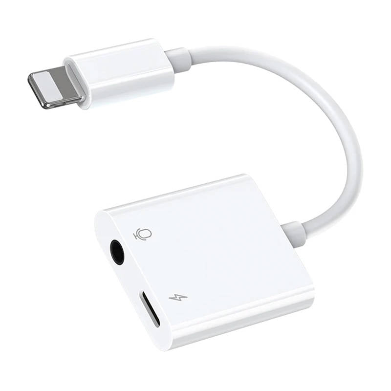 Audio Adapter Lightning / 3.5 mm Joyroom S - Y105 (white) - Kotikauppa