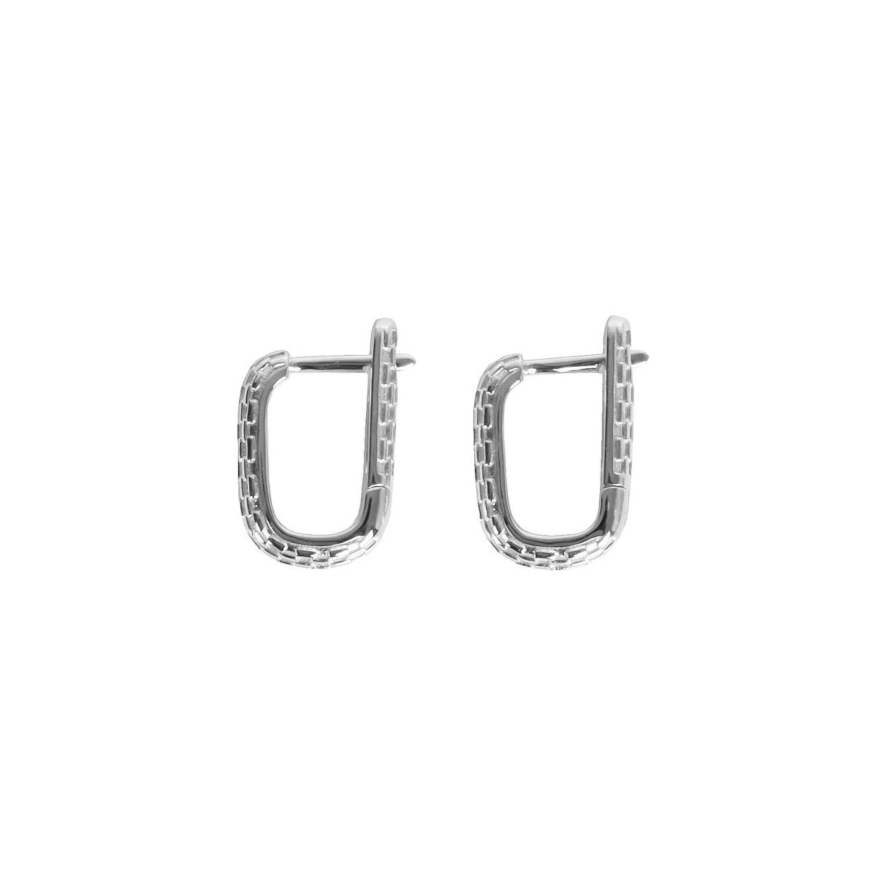 Honey Bee Hoopy Earrings - Rose Gold and Silver