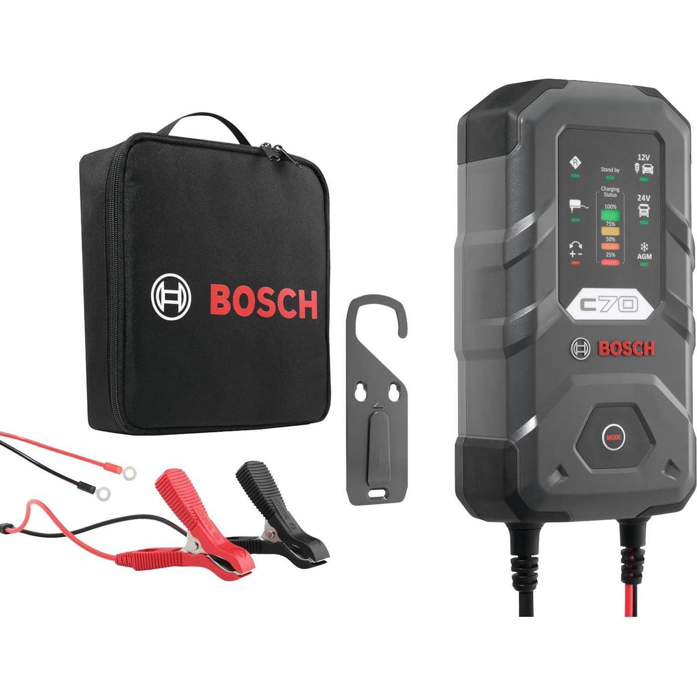 Bosch akkulaturi C70 12-24V akuille, latausvirta max 10A