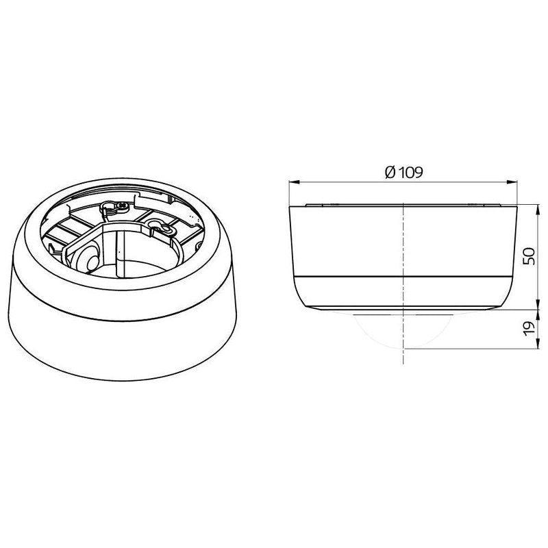 ASENNUSTARVIKE LUXOMAT BL2 PINTA-ASENNUSSARJA IP23