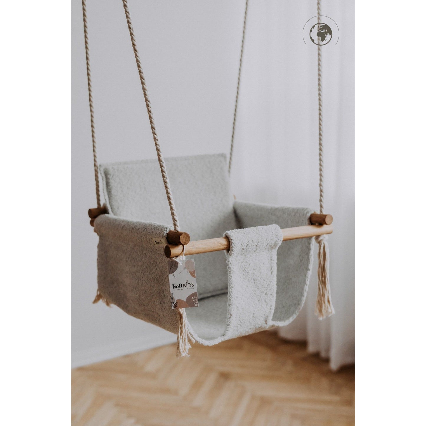 BaBi Vauvan keinu - Bouclé jäänharmaa - Kotikauppa