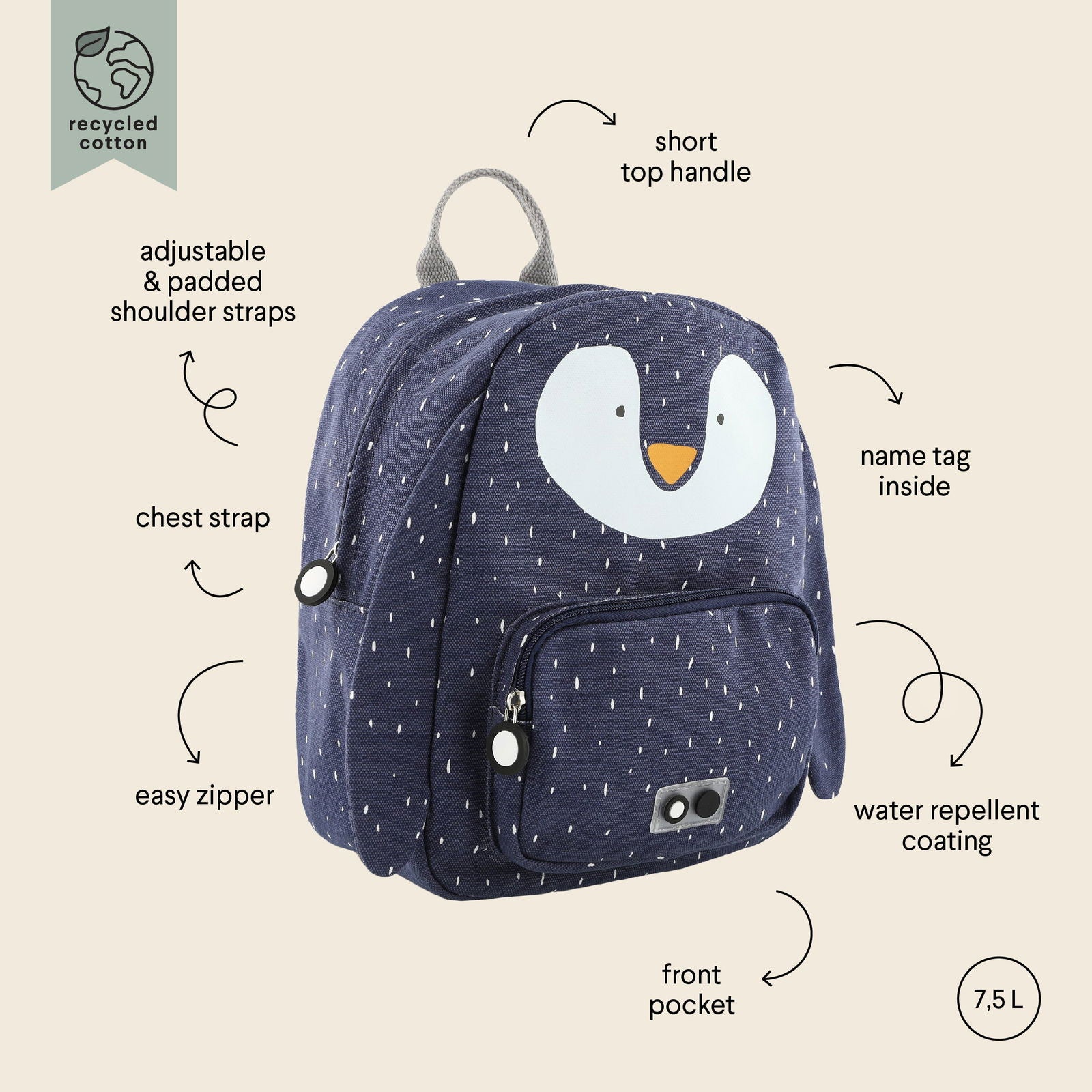 Backpack - Mr Penguin - Kotikauppa