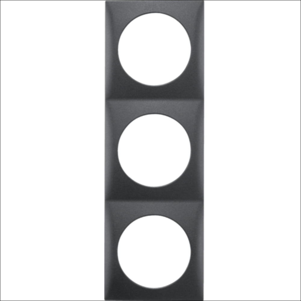 Berker kehys 3-osainen antrasiitti matta | 918192515 | 4011334239673 | Kotikauppa | Berker