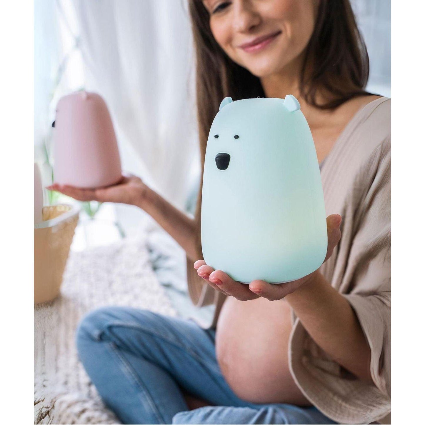 Big Bear Silicone Lamp - Blue - Kotikauppa