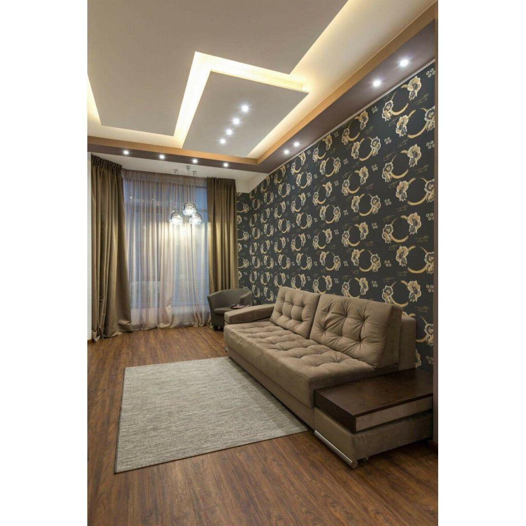 Black and gold color fish abstract (itseliimautuva) - Kotikauppa