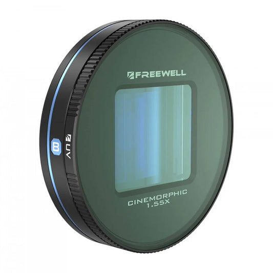 Blue Anamorphic Lens 1.55x Freewell for Galaxy and Sherp - Kotikauppa