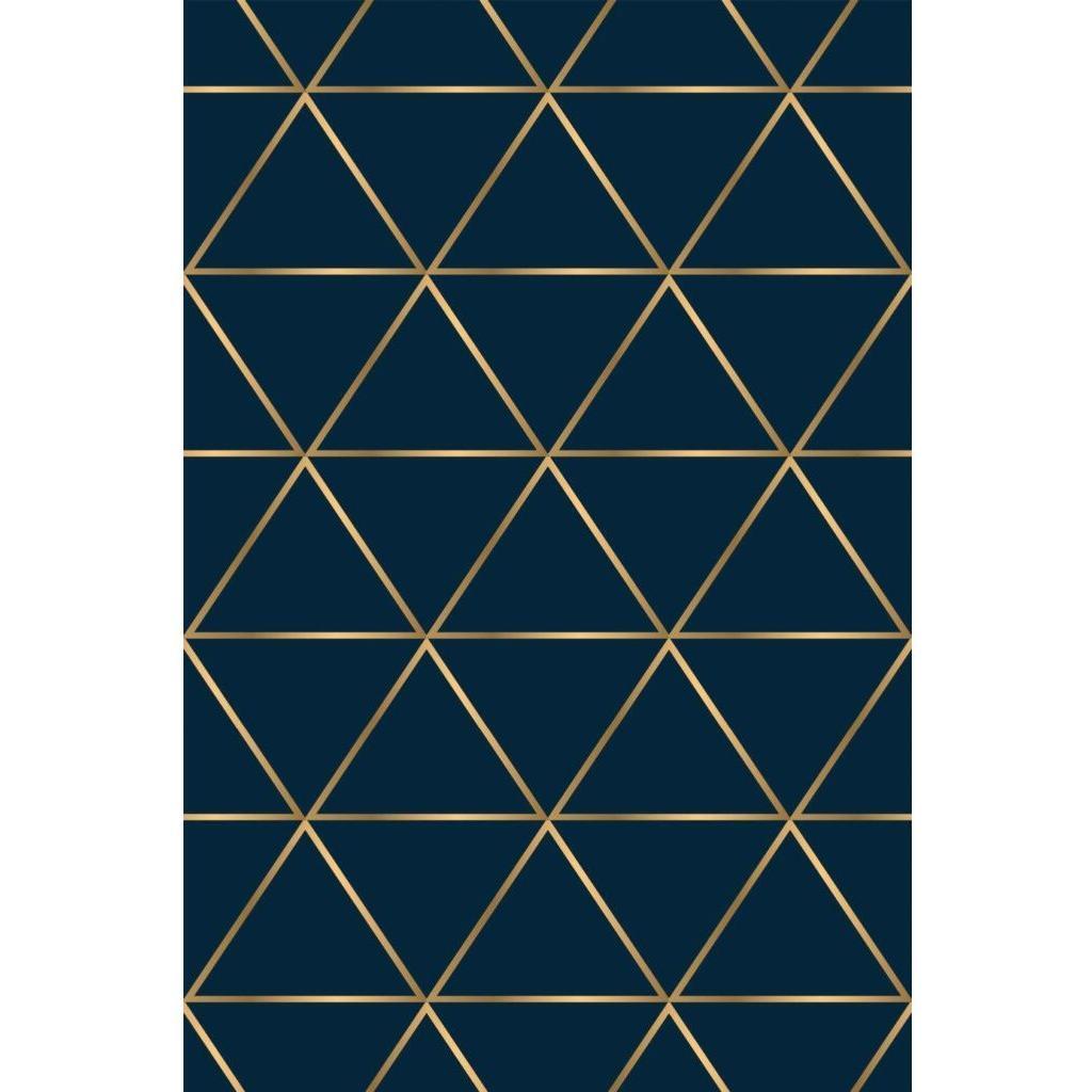 Blue luxury geometric (itseliimautuva) - Kotikauppa
