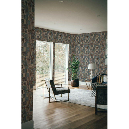 Blue vintage architecture (itseliimautuva) - Kotikauppa