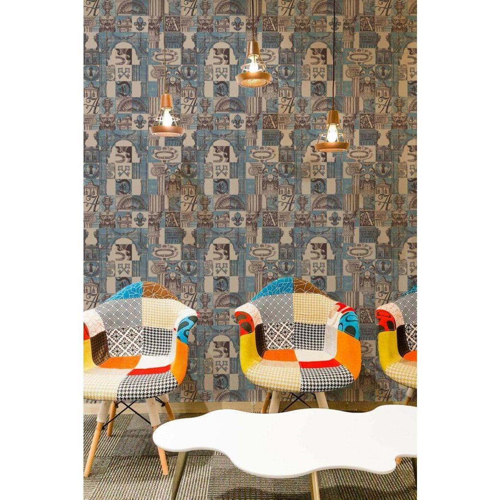 Blue vintage architecture (itseliimautuva) - Kotikauppa