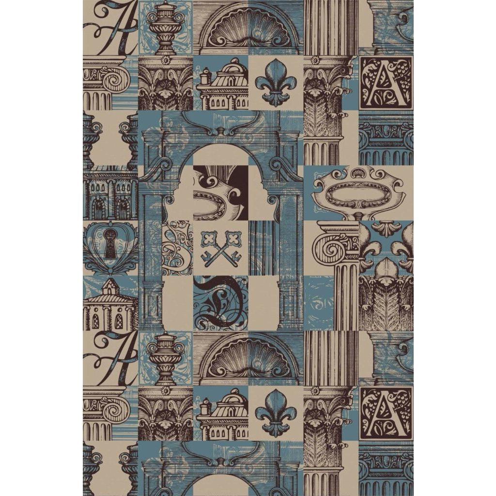 Blue vintage architecture (itseliimautuva) - Kotikauppa