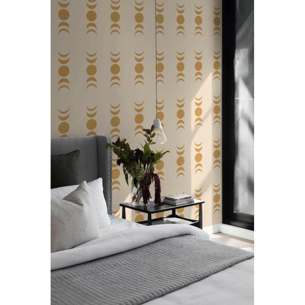 Boho minimalist moon (itseliimautuva) - Kotikauppa