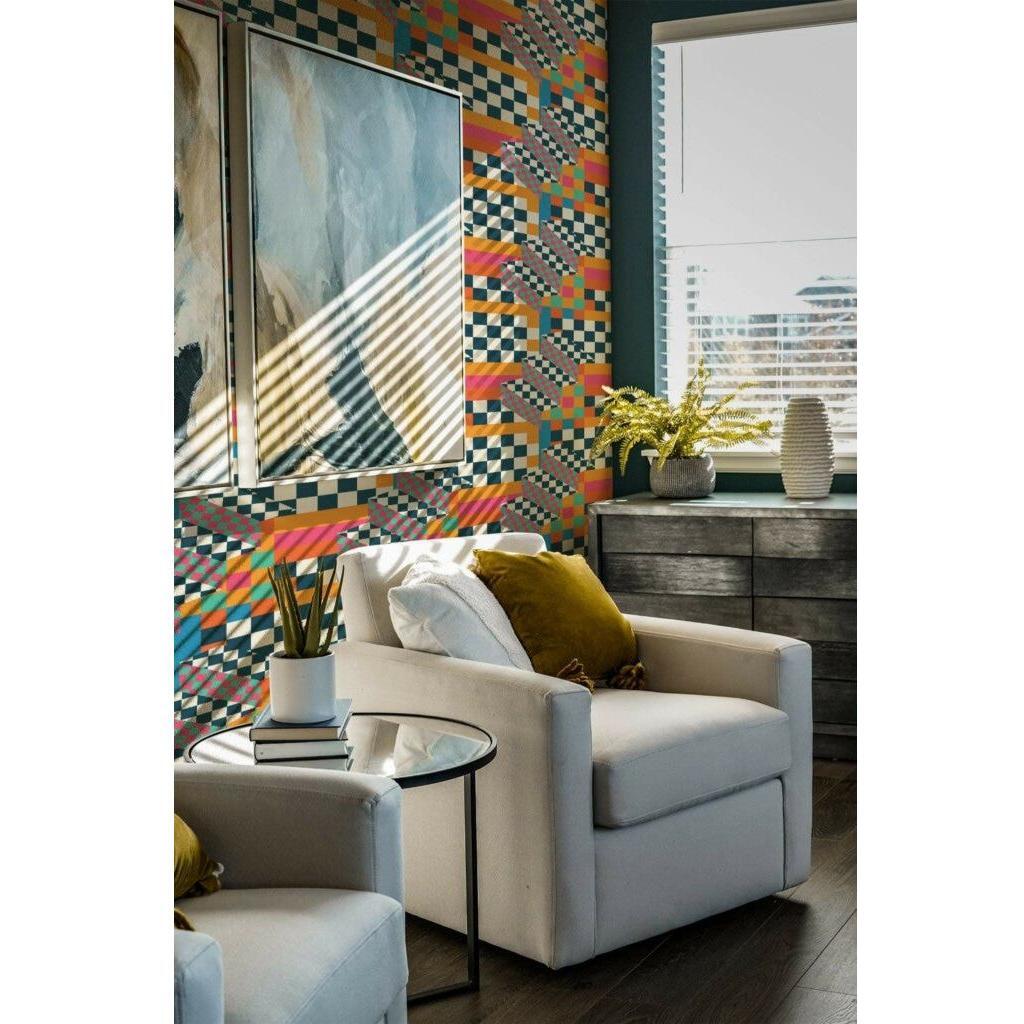 Bold Checkered Color Fiesta (itseliimautuva) - Kotikauppa