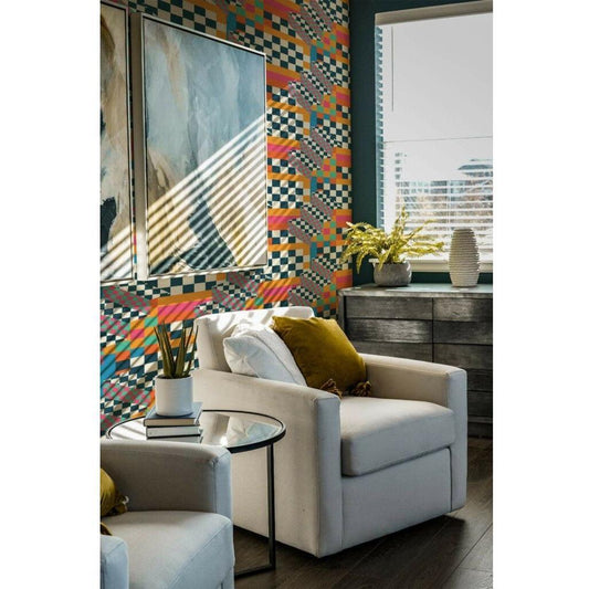 Bold Checkered Color Fiesta (itseliimautuva) - Kotikauppa