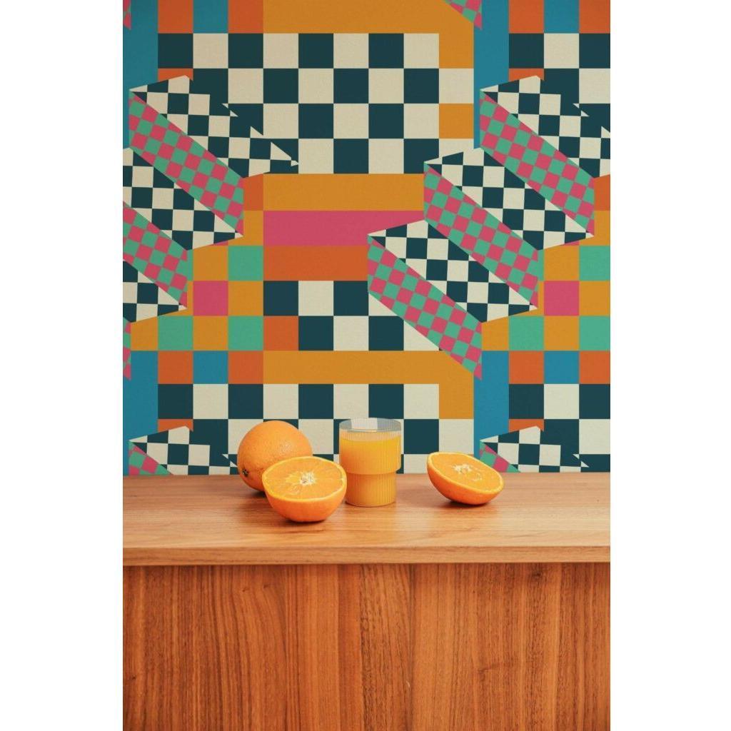 Bold Checkered Color Fiesta (itseliimautuva) - Kotikauppa