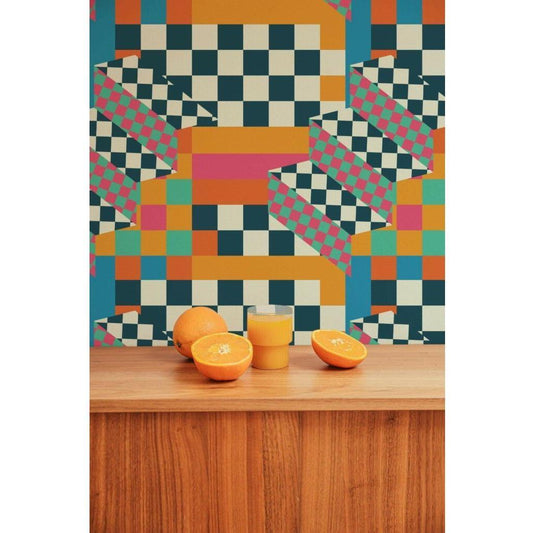 Bold Checkered Color Fiesta (itseliimautuva) - Kotikauppa