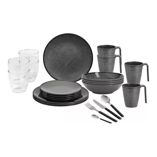 Brunner melamiiniastiasto Cottery, liukueste, 36 osaa - Kotikauppa