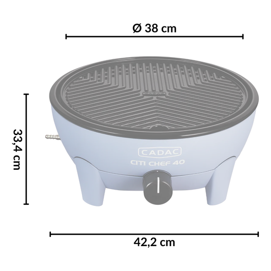 Cadac kaasugrilli Citi Chef 40 30mbar, sininen - Kotikauppa
