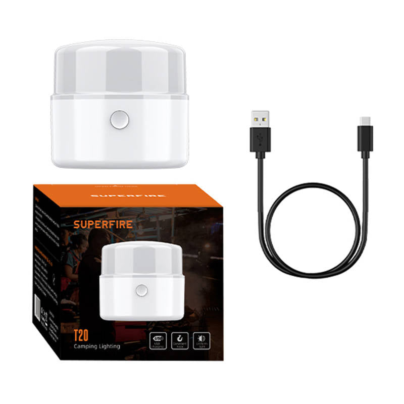 Camping lamp Superfire T20, 180lm, USB - Kotikauppa