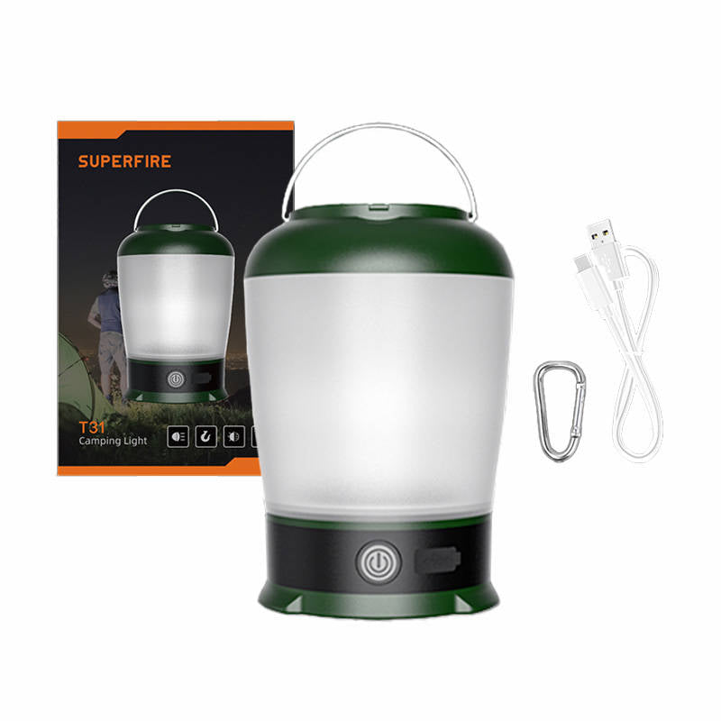Camping lamp Superfire T31, 320lm, USB - Kotikauppa