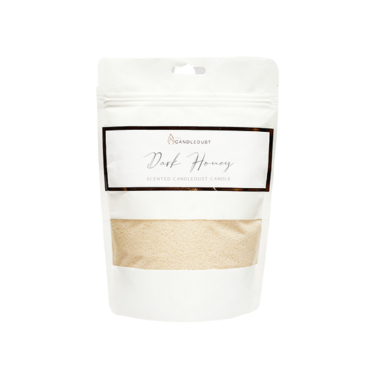 Candledust tuoksukynttilä täyttöpakkaus + 2 sydäntä (Dark Honey 330g) - Kotikauppa