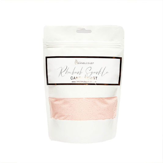 Candledust tuoksukynttilä täyttöpakkaus + 2 sydäntä (Rhubarb Sparkle 330g) - Kotikauppa