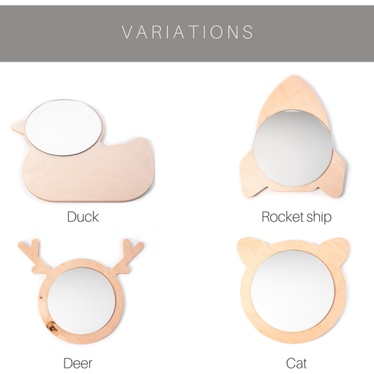 Children's Wall Mirror (4 Different Shapes) - Kotikauppa