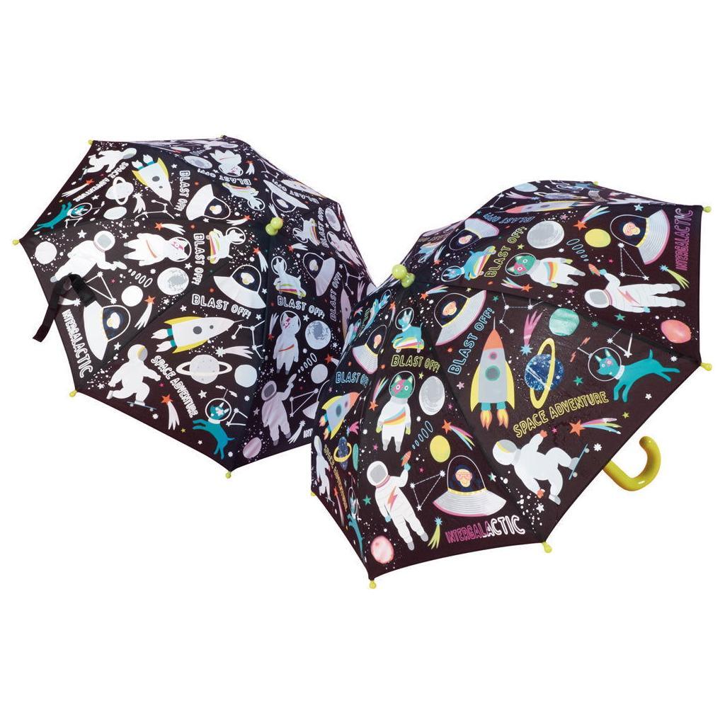 Väriä vaihtava 3D sateenvarjo (avaruus)-Floss & Rock