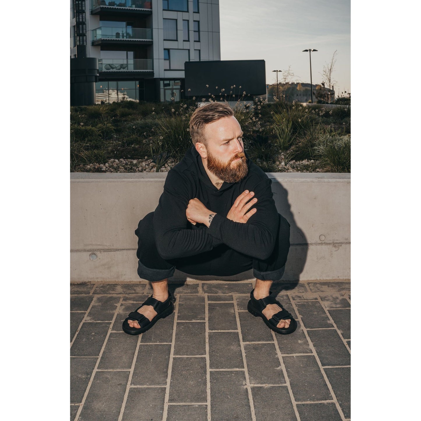 Lauri Leather Sandals - Black