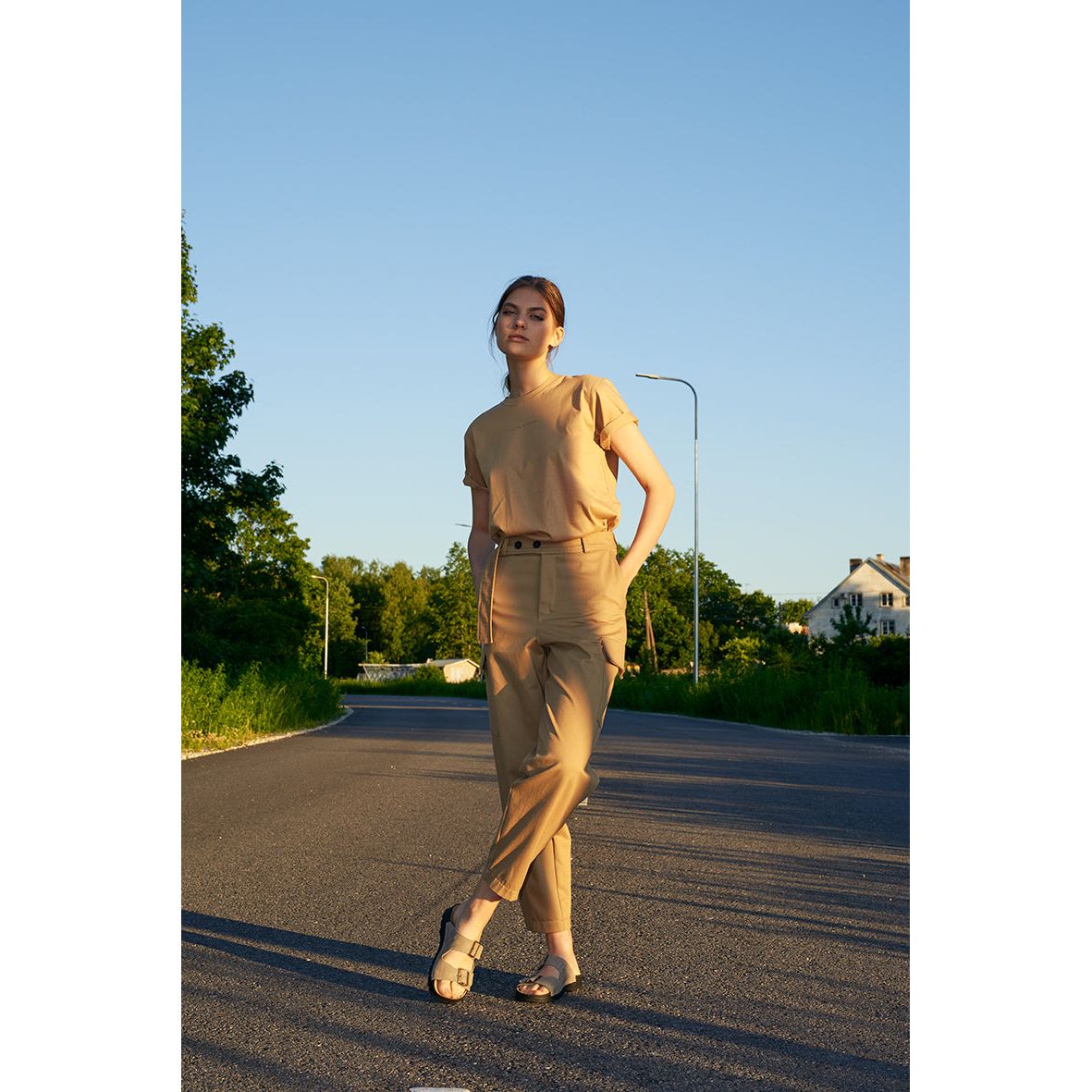 Meeliku Leather Sandals - Grey