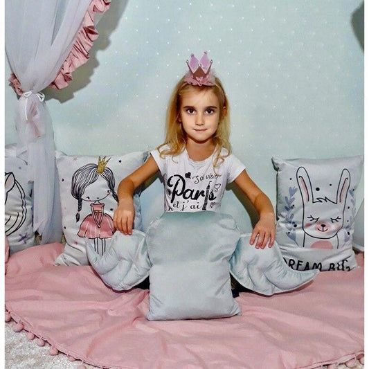 Decorative Cushion "Wings" - Grey - Kotikauppa