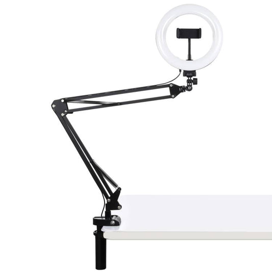 Desktop arm stand Puluz with 20cm LED Vlogging Ring PKT3089B - Kotikauppa