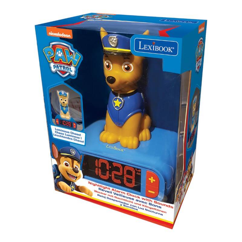 Digital alarm clock with a Chase 3D nightlight Lexibook - Kotikauppa