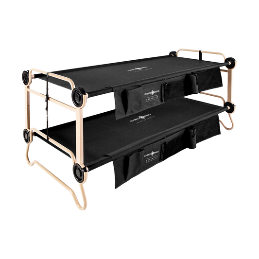 Disc-O-Bed kerrossänky sivutaskuilla XL musta | 30502BO | Kotikauppa